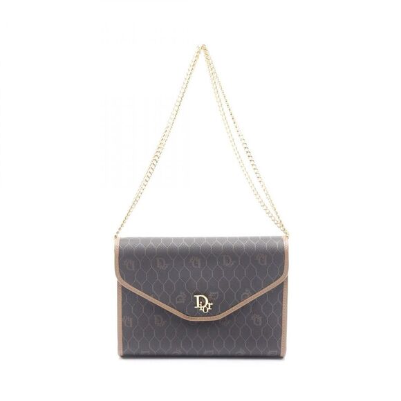 Christian Dior Honeycomb Coated Canvas Shoulder Bag - Picture 1 of 7